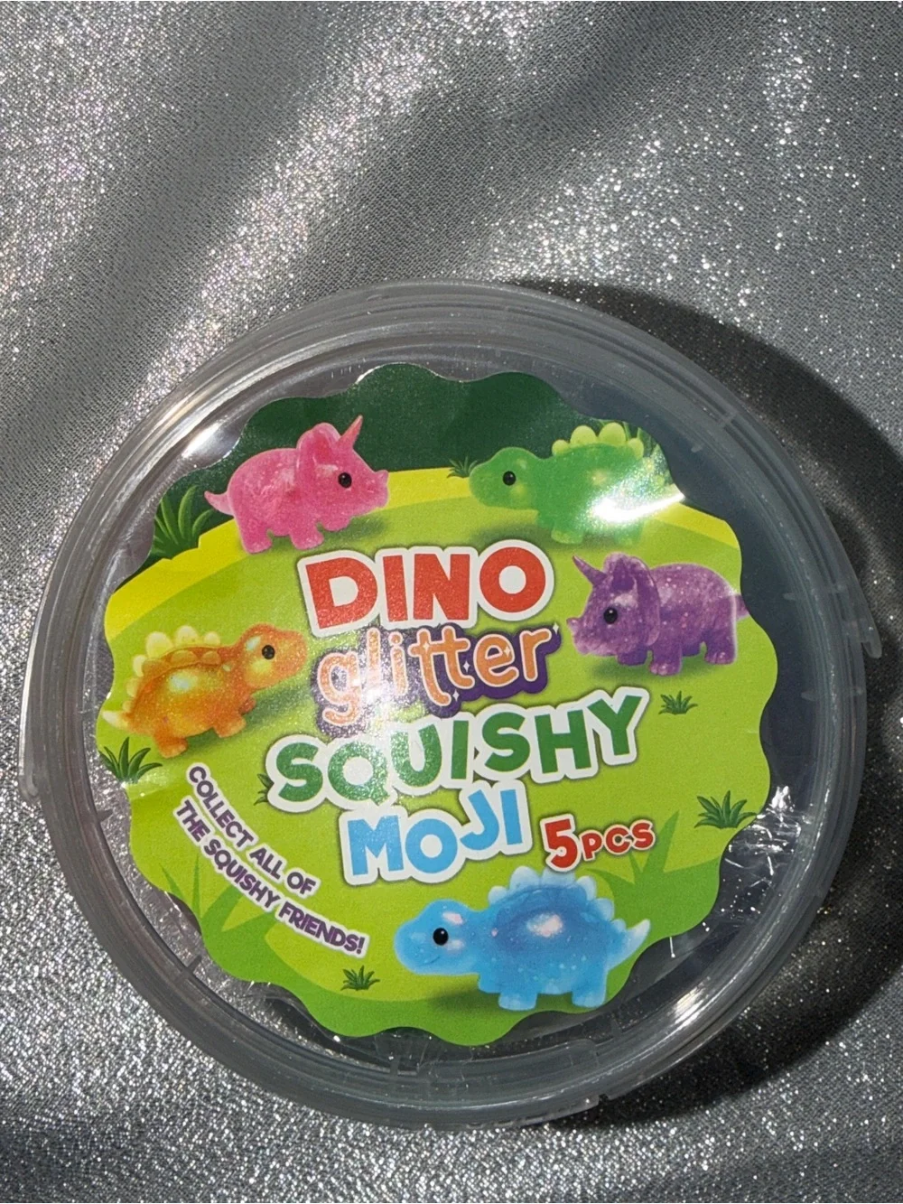 Three (3) Dino Squishy Buckets With 5 Mini Squishies In Each Bucket - Picture 2 of 3